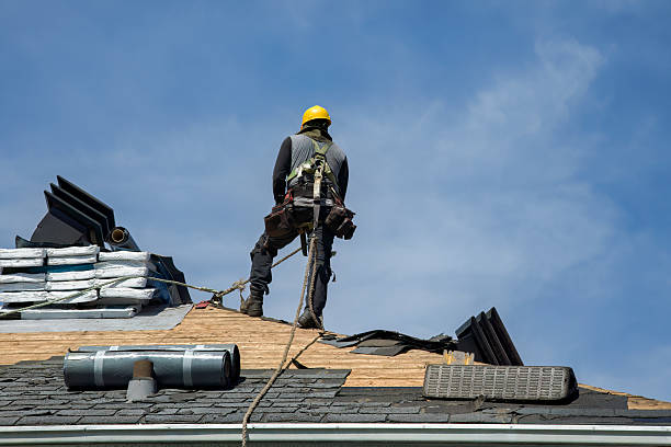 Professional Roofing technician working in Apalachin, NY